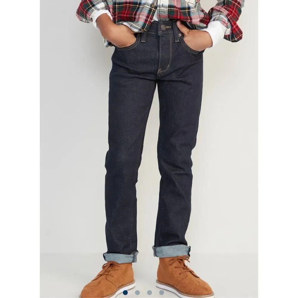 Old Navy boys skinny jeans dark wash size 14